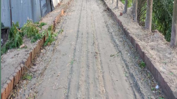 ফরিদপুরের ভাংগায় রাস্তার কাজে ঠিকাদারী প্রতিষ্ঠানের অনিয়মের অভিযোগ 